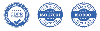 ISO 27001 and ISO 9001 Certified